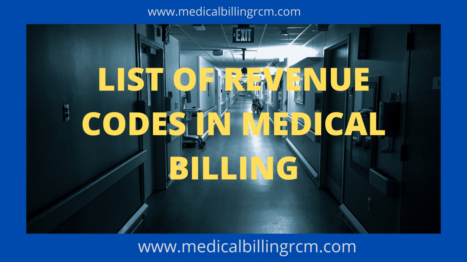 list of revenue codes for medical billing
