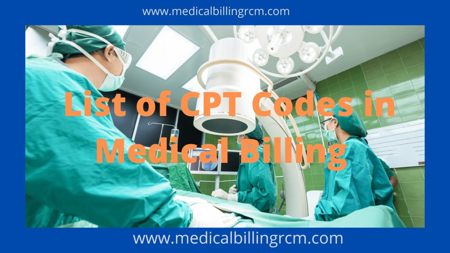 List Of CPT Codes In Medical Billing 2024