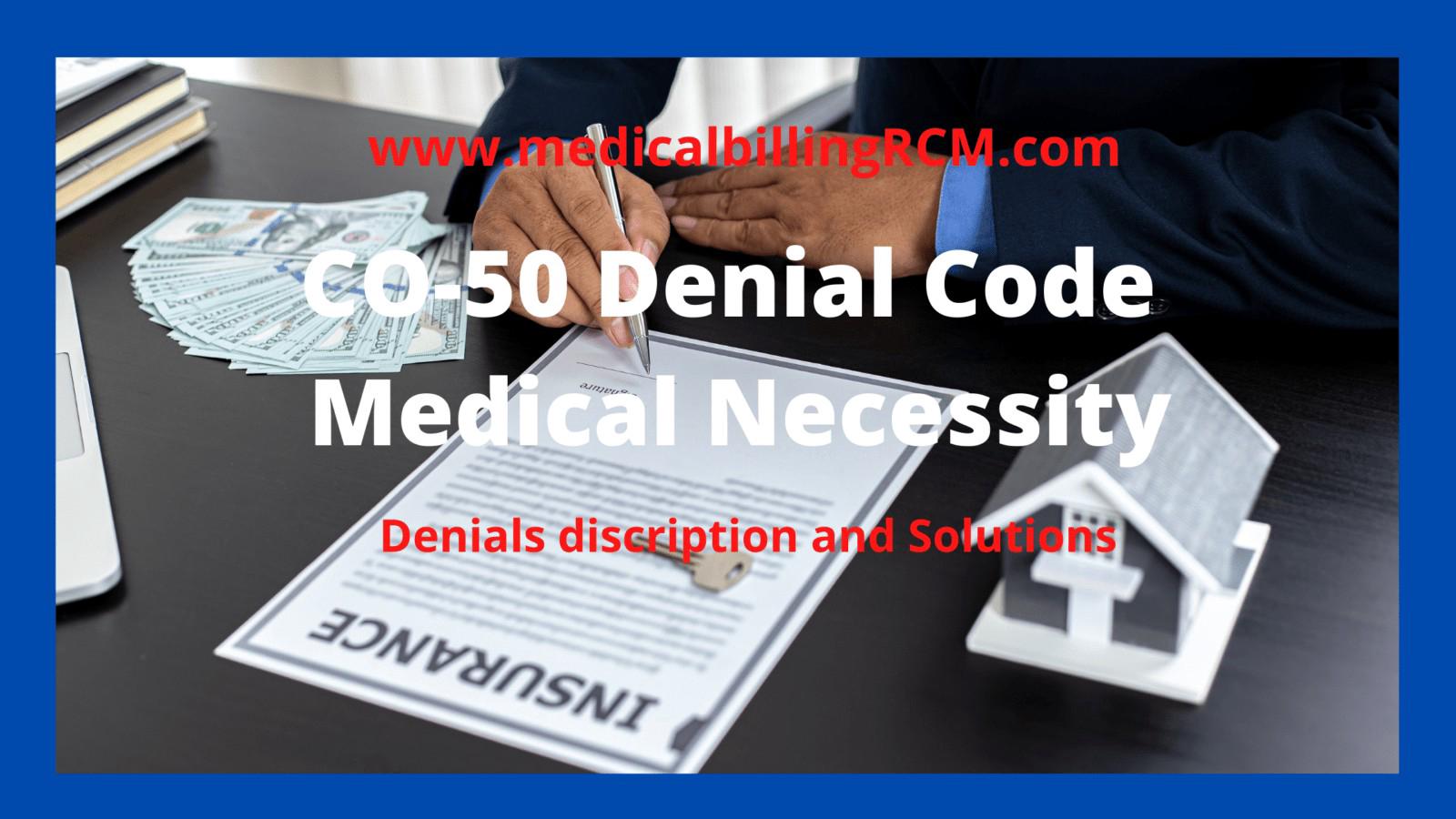 co 50 denial code description and handling