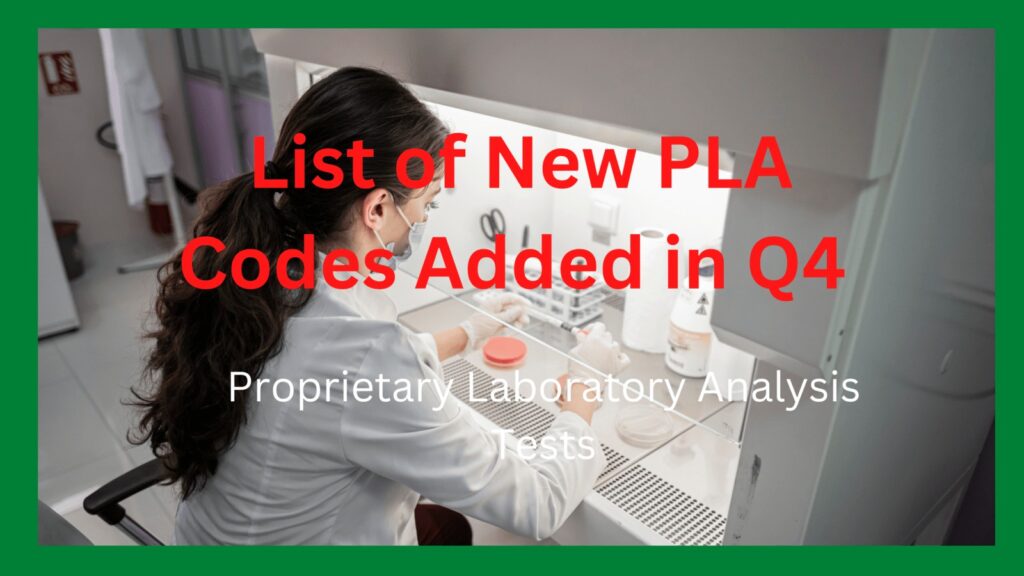 Pla Hs Code 23 New Added PLA Codes Added in Q4