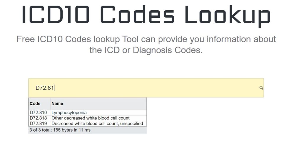 leukopenia icd10cm codes list