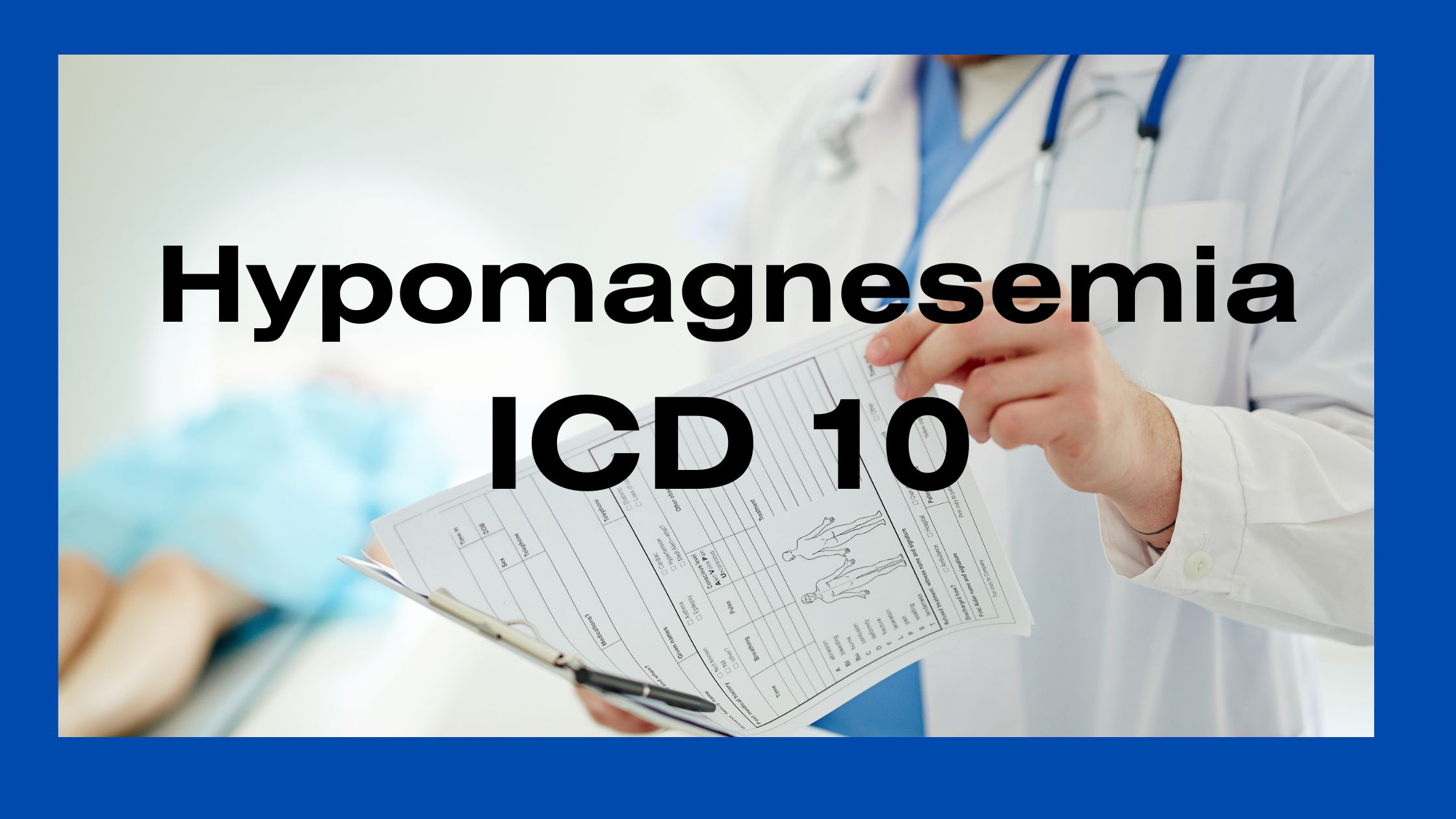 Hypomagnesemia ICD 10 E83.42