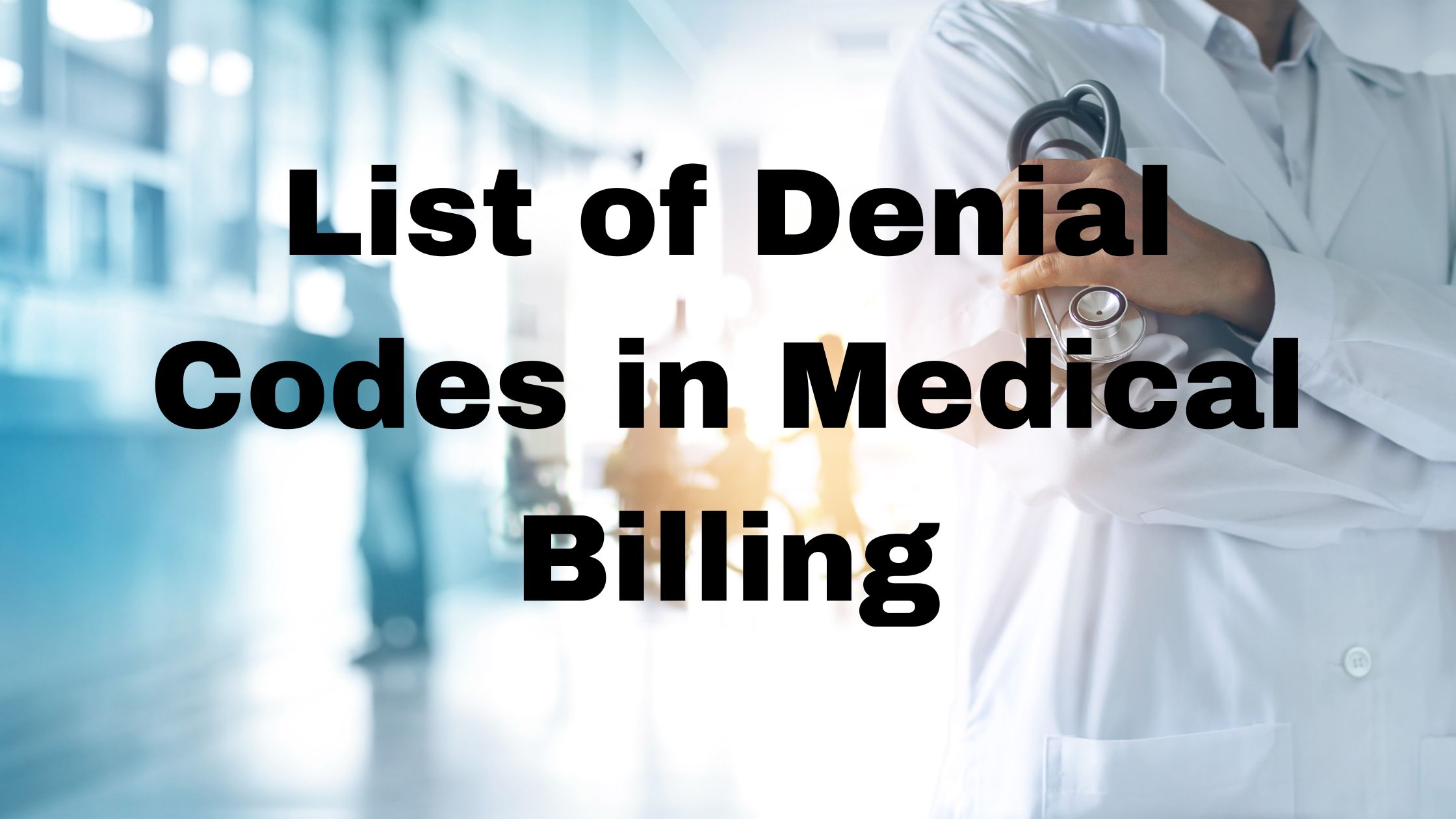 Denials management in Medical Billing